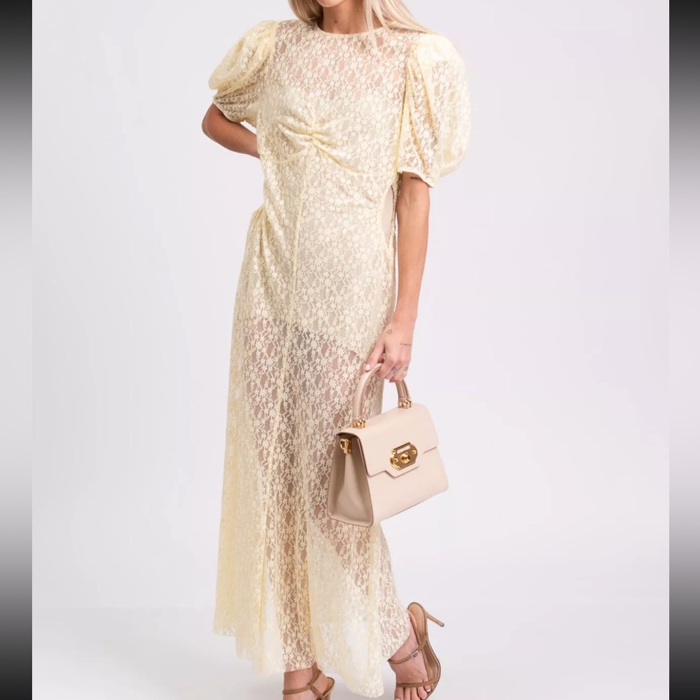 Alice McCall NEW Butter yellow On + On Dress Size US 10 Medium